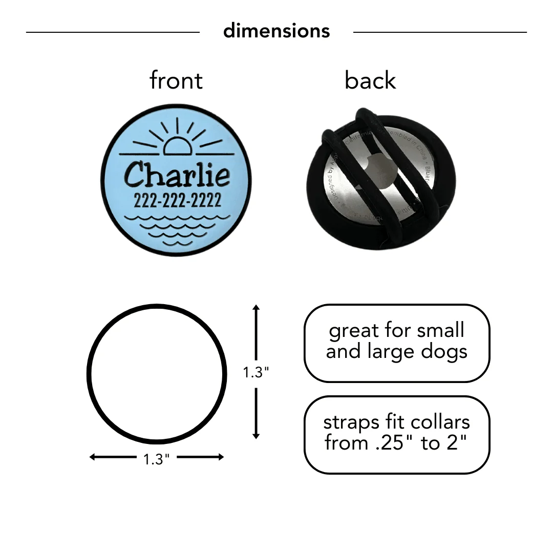 AirTag Holder Slide-On Silicone Pet ID Tag | Valentine's Day - Image 4