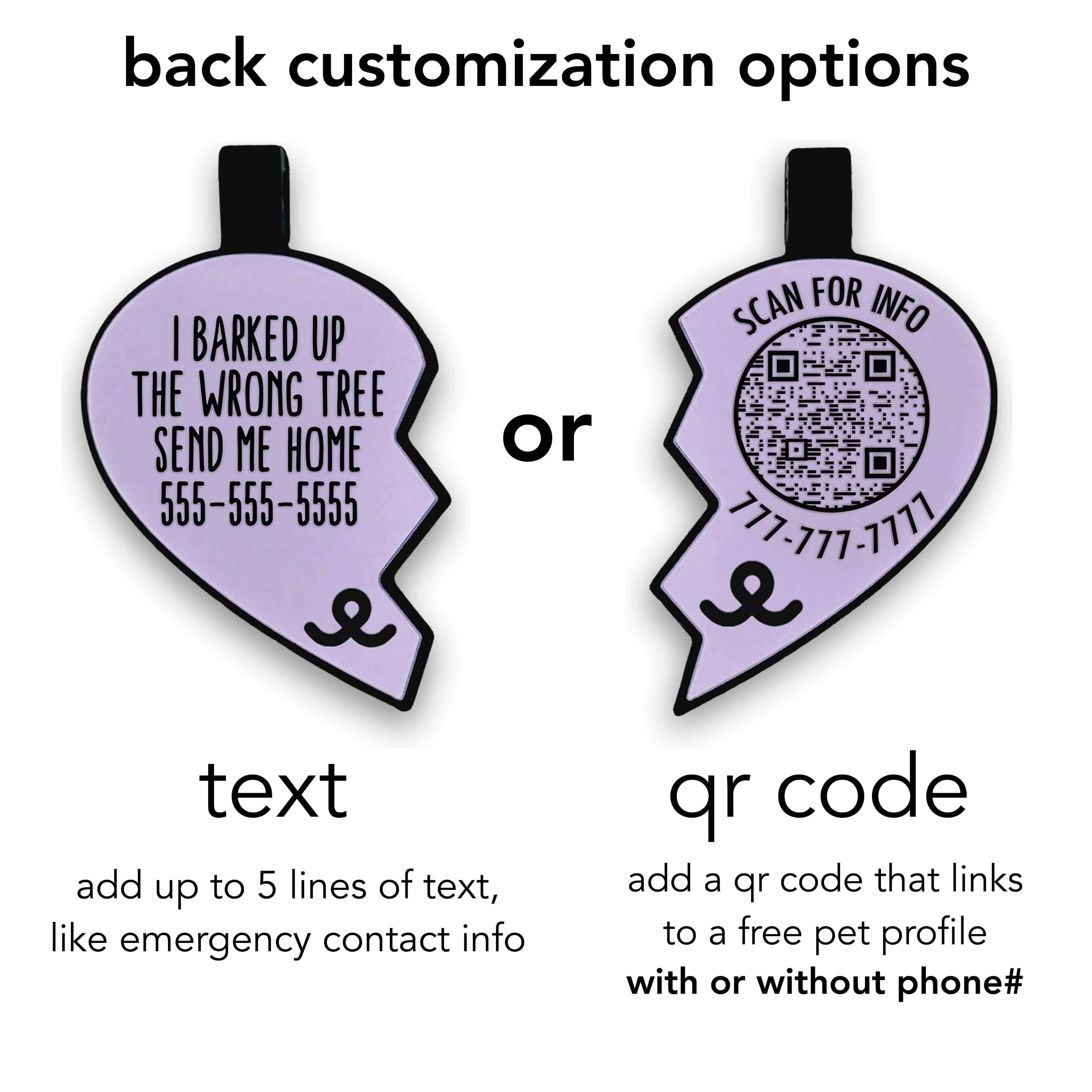 Best Friends Classic BFF Heart Silicone ID Tags - Image 3
