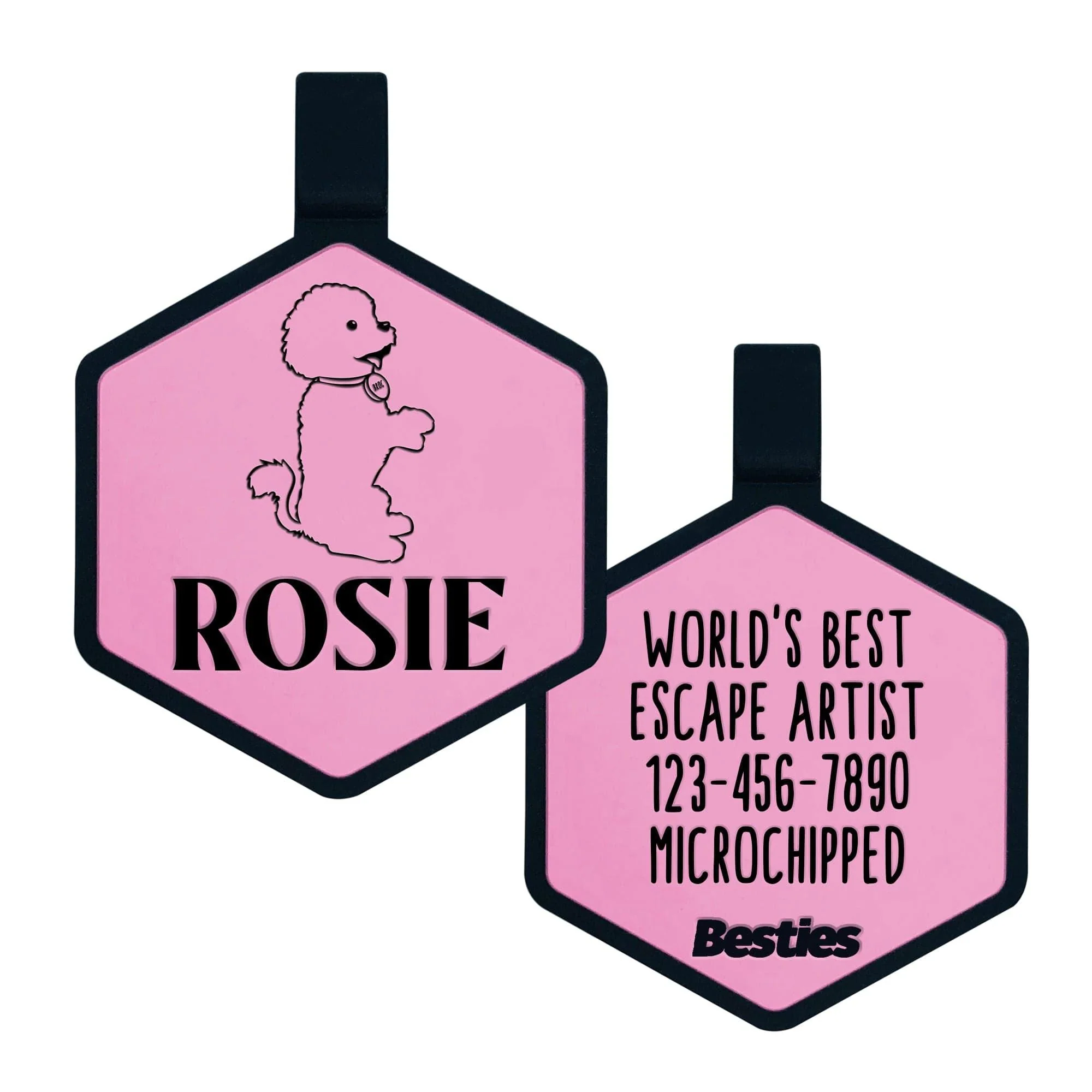 Bichon Rescue Of Orange County Silicone ID Tag - Image 11