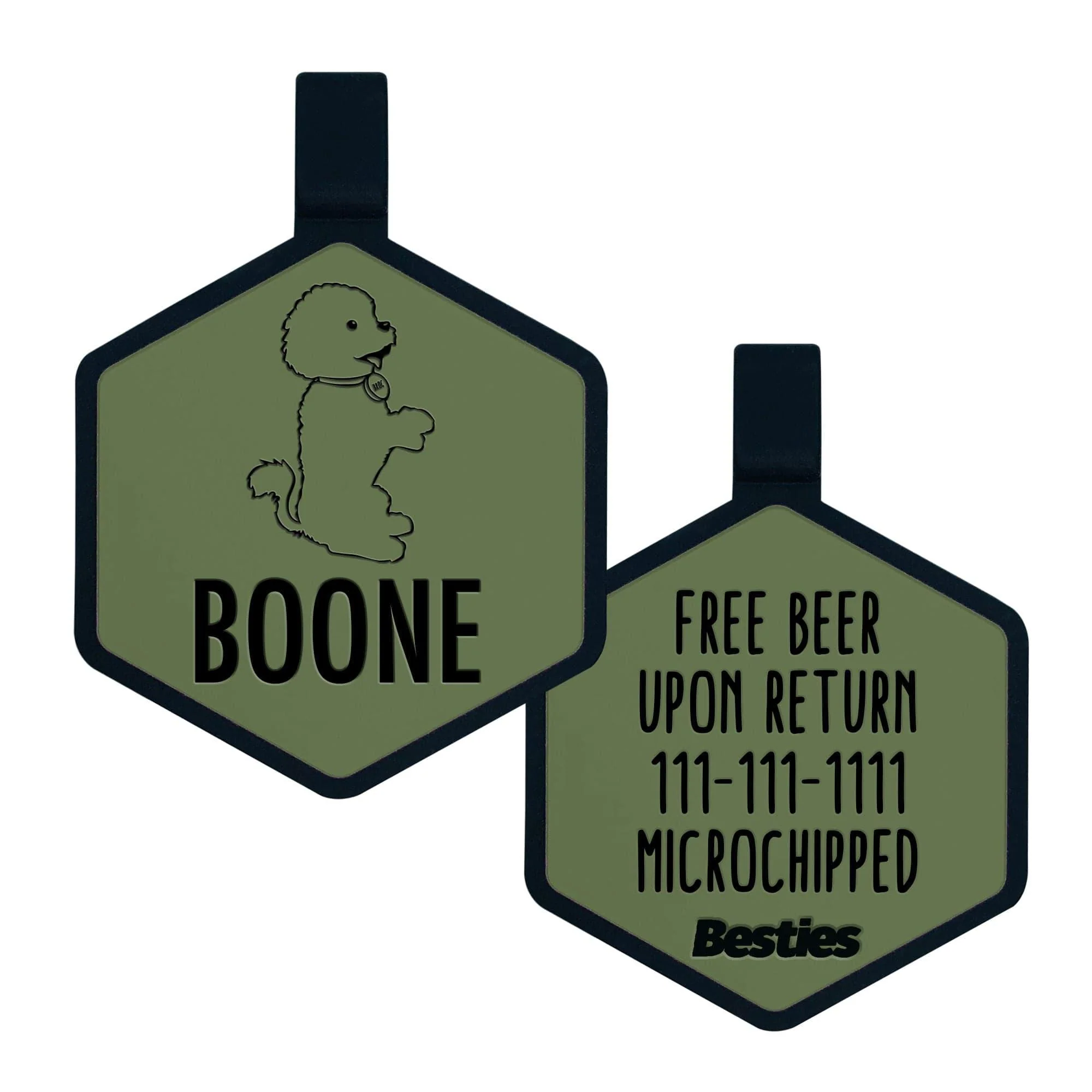 Bichon Rescue Of Orange County Silicone ID Tag - Image 3