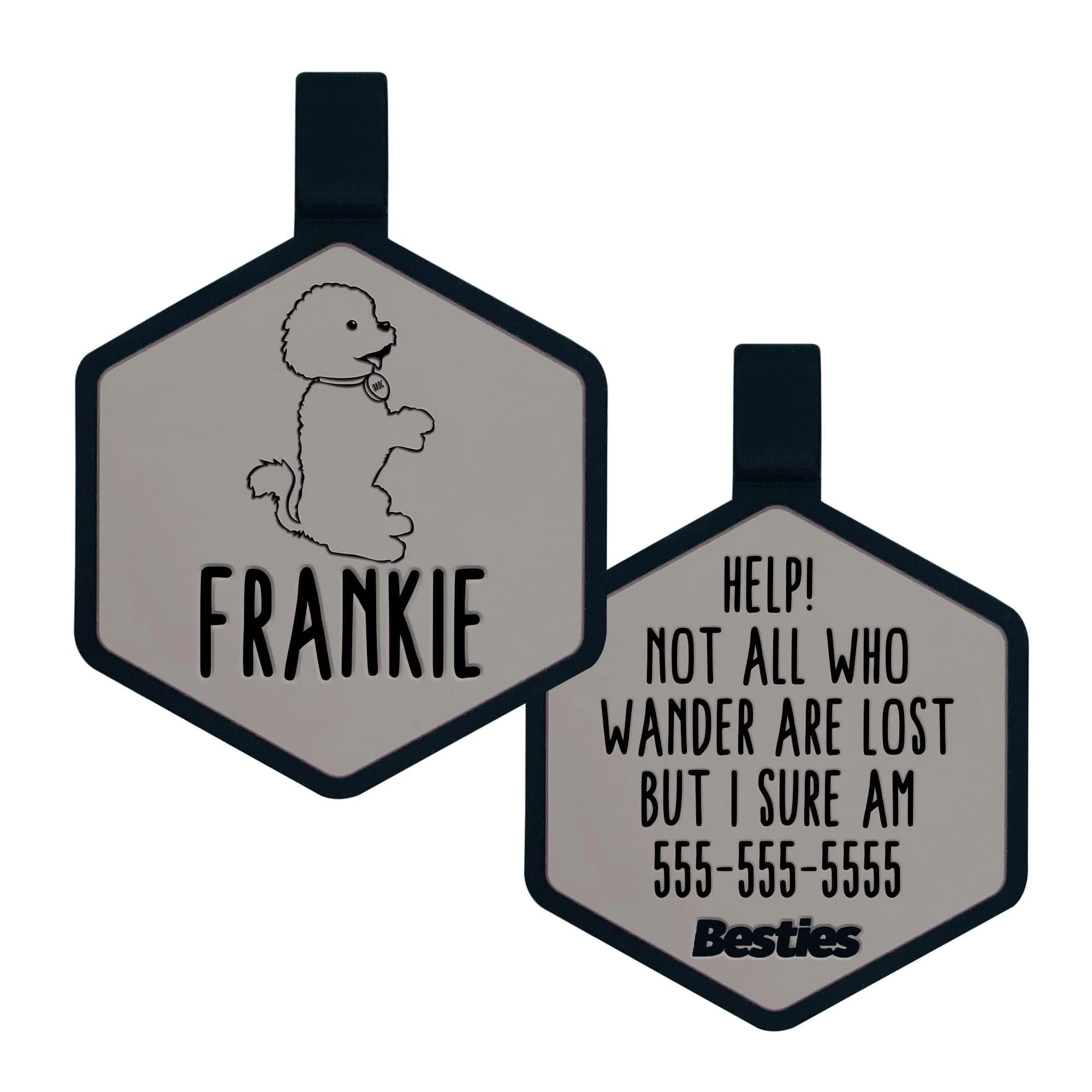 Bichon Rescue Of Orange County Silicone ID Tag - Image 9