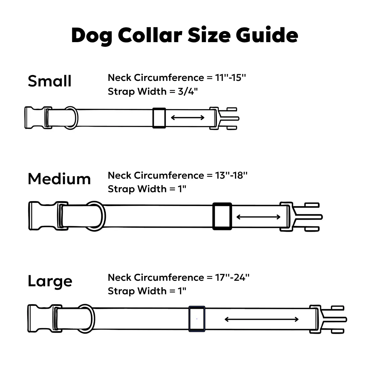 Black Waterproof Adjustable Dog Collar - Image 4