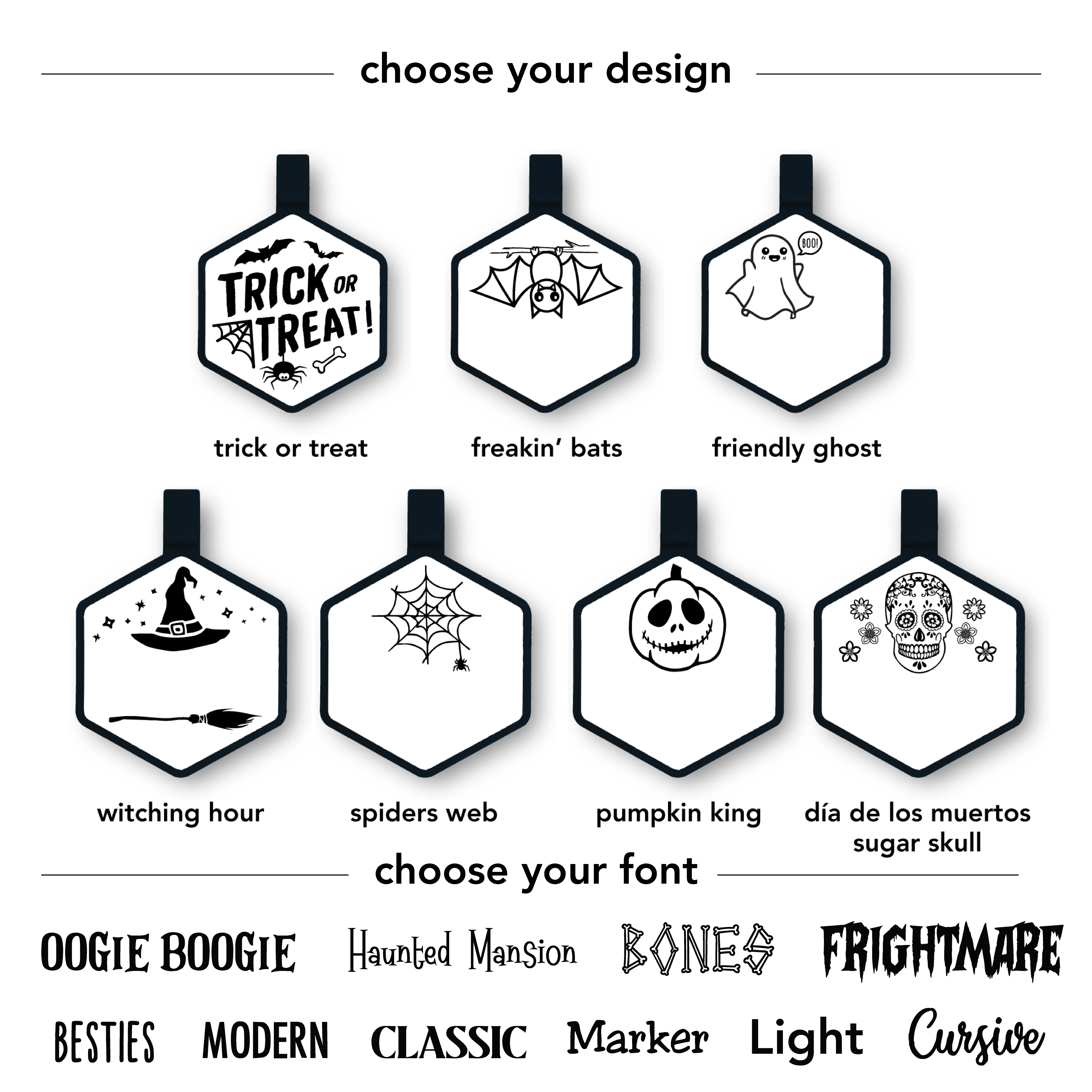 Mini Classic Halloween ID Tags - Image 3