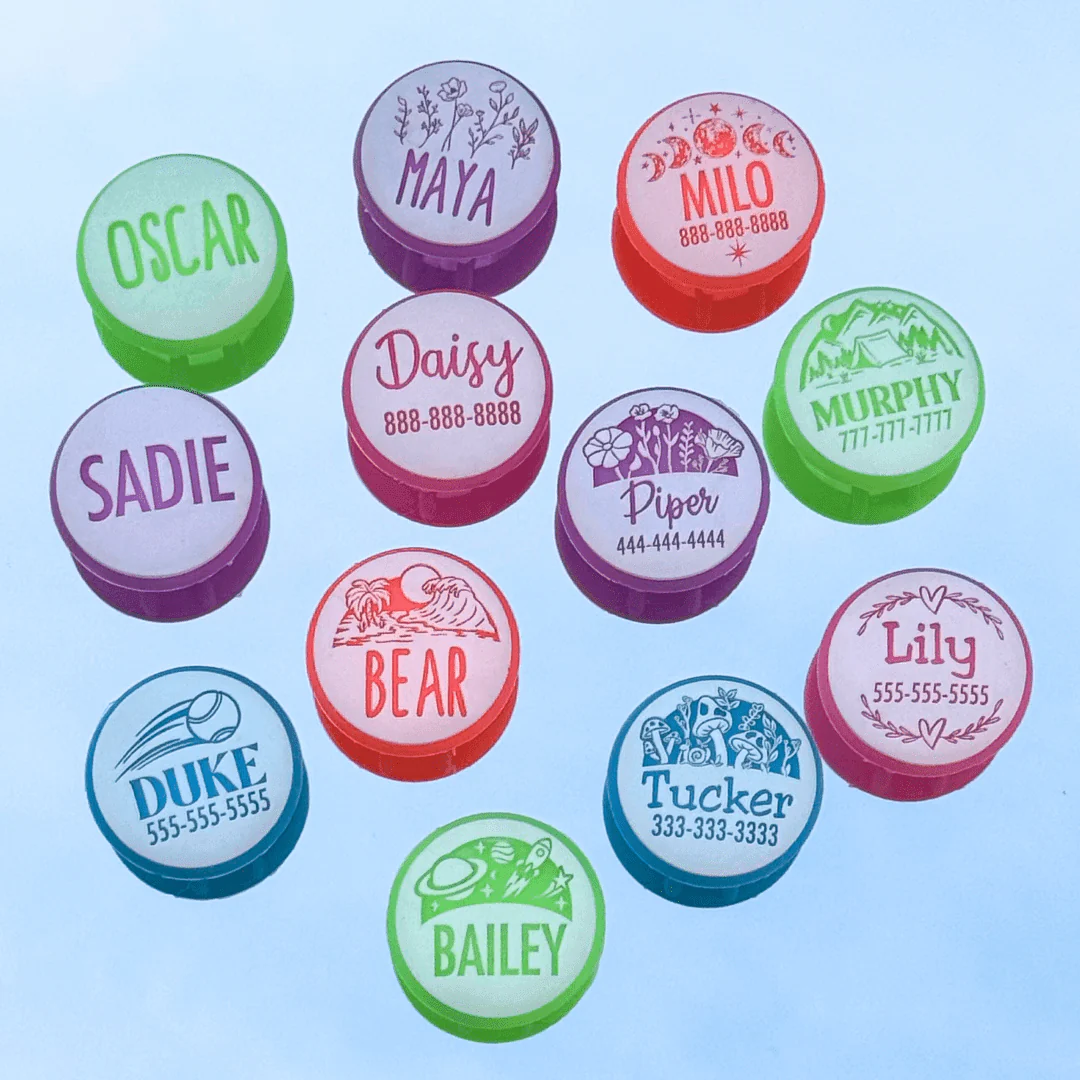 Glow In The Dark AirTag Holder Slide-On Silicone Pet ID Tag| Design Your Own - Image 7