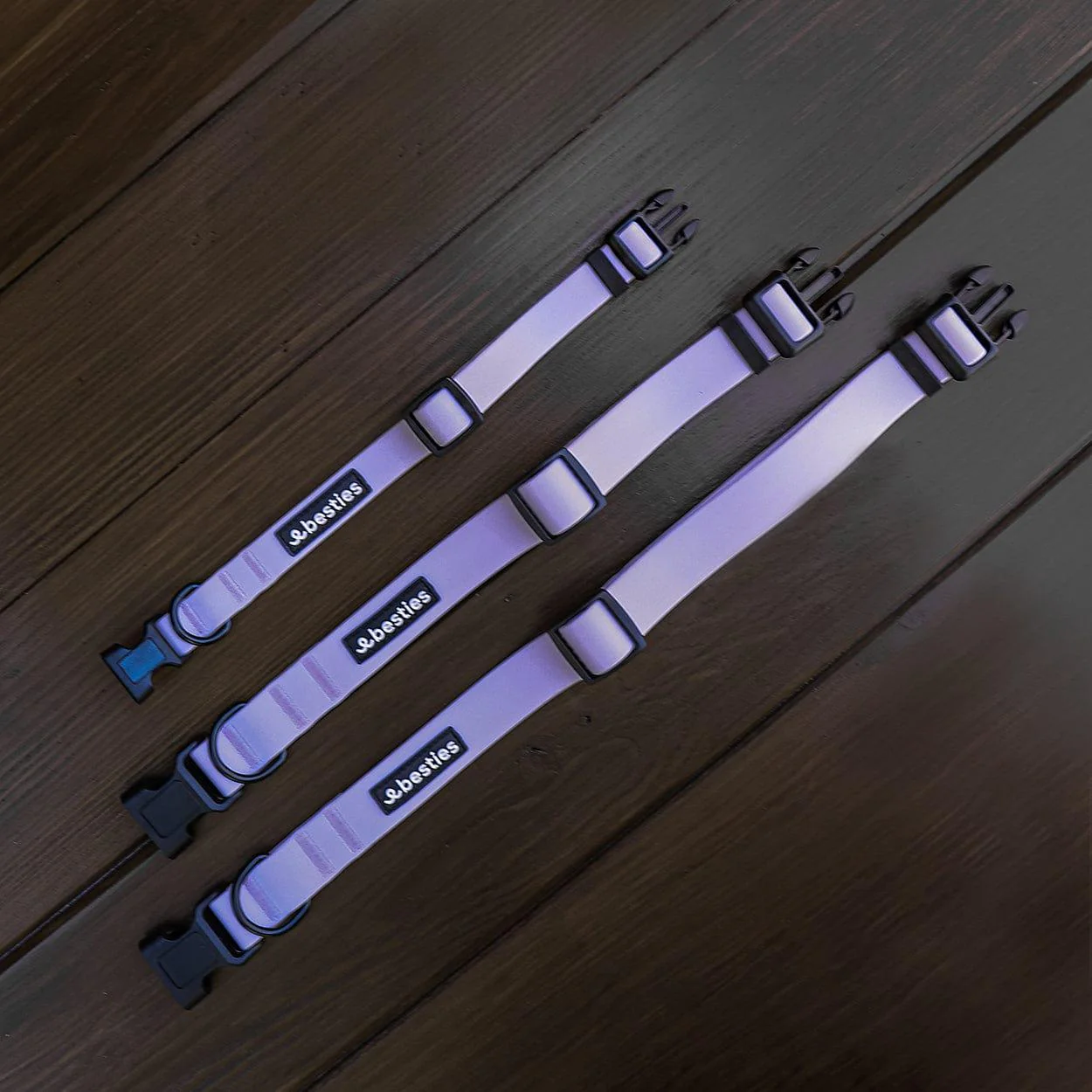 Heather Purple Waterproof Adjustable Dog Collar - Image 5