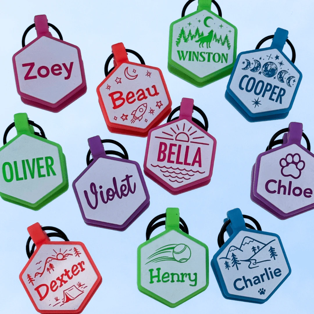 Glow in the Dark Silicone ID Tags - Image 6