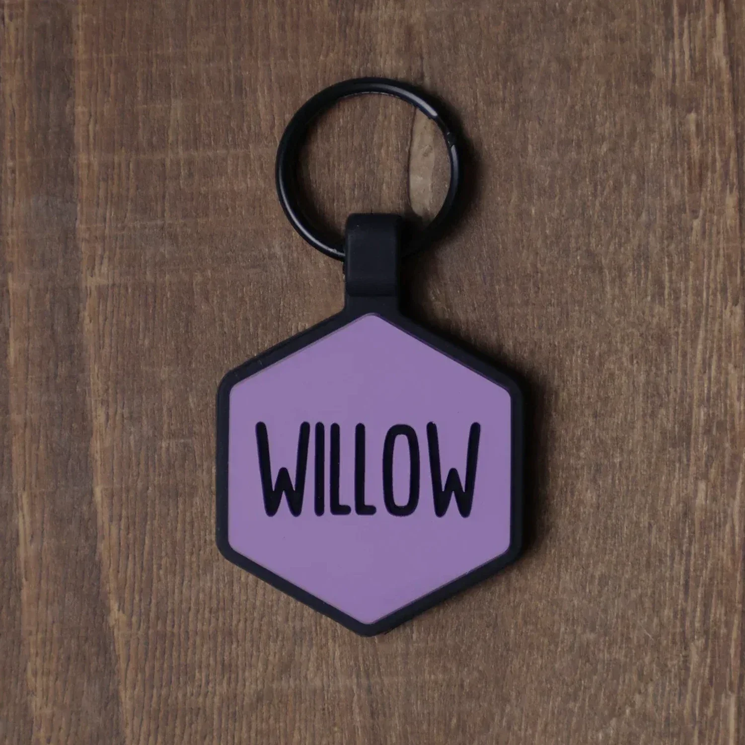 Lavender Silicone ID Tag - Image 3