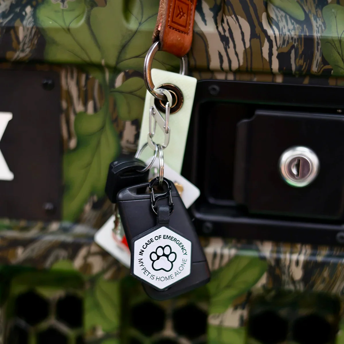 My Pet Is Home Alone Emergency Alert Keychain - Image 3