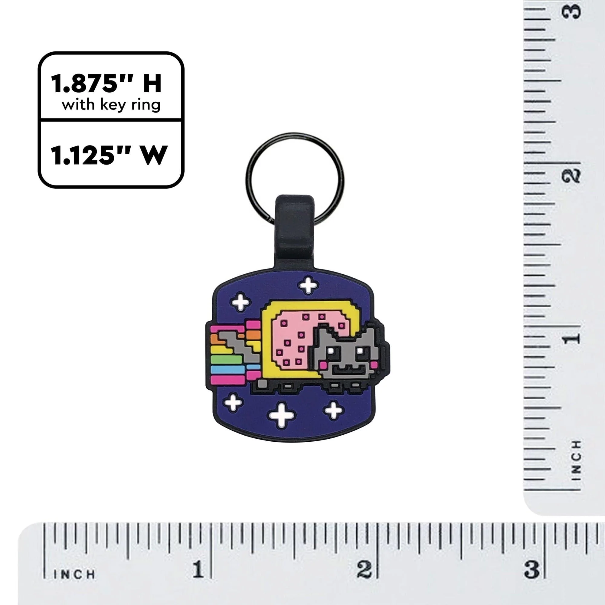 QR Code Nyan Cat Silicone Cat ID Tag - Image 4