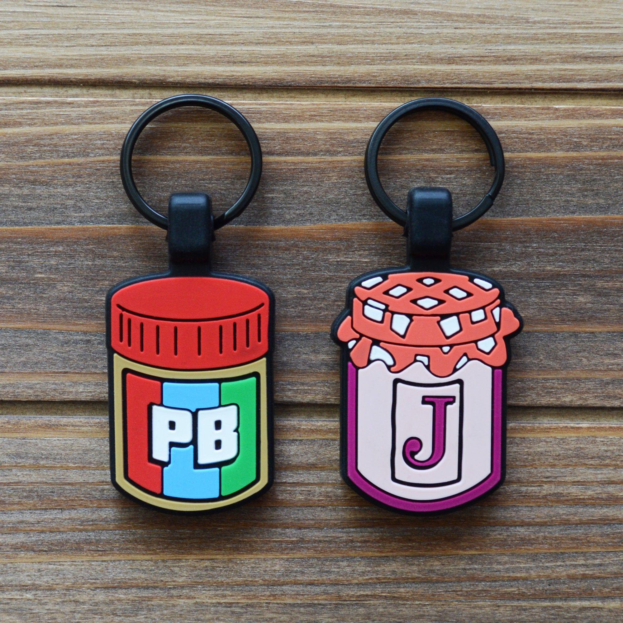 QR Code PB&J BFF Silicone ID Tag Set - Image 3