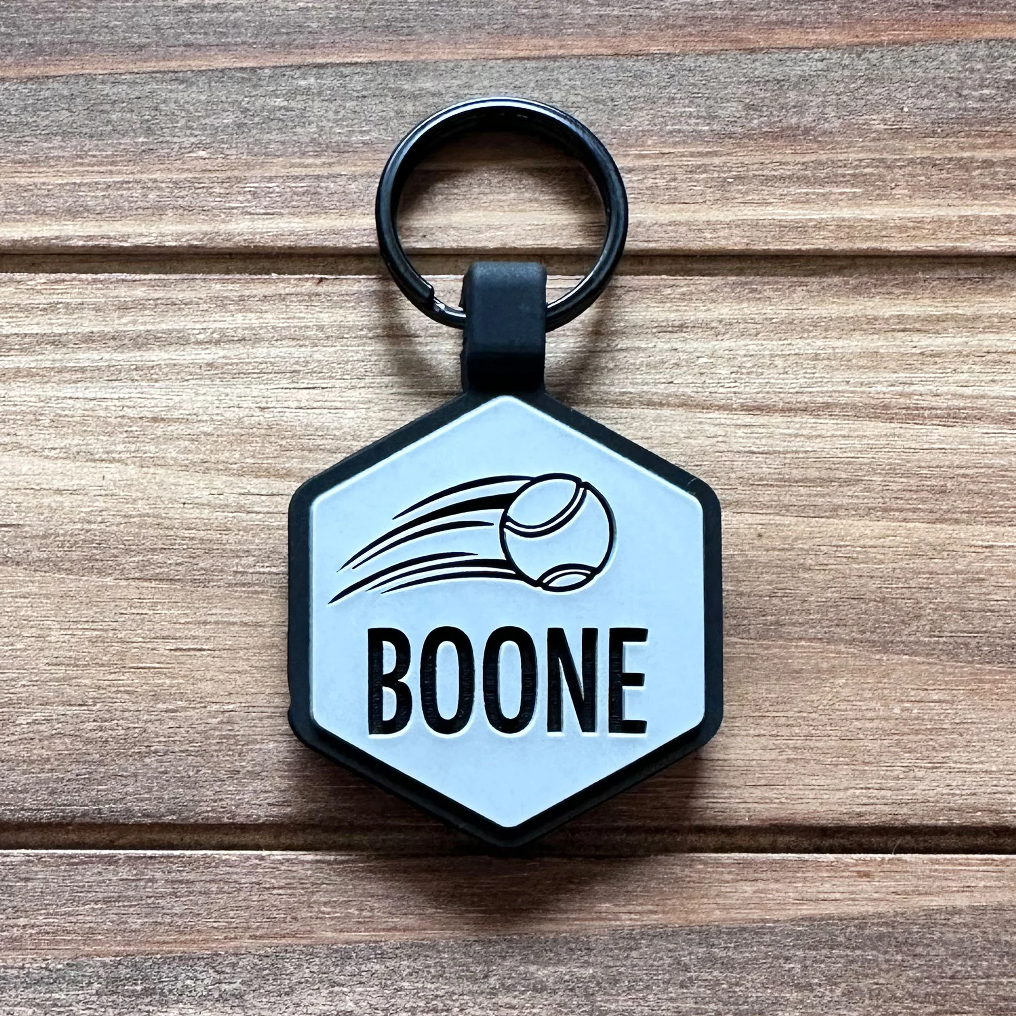 Tennis Ball Silicone ID Tag - Image 3