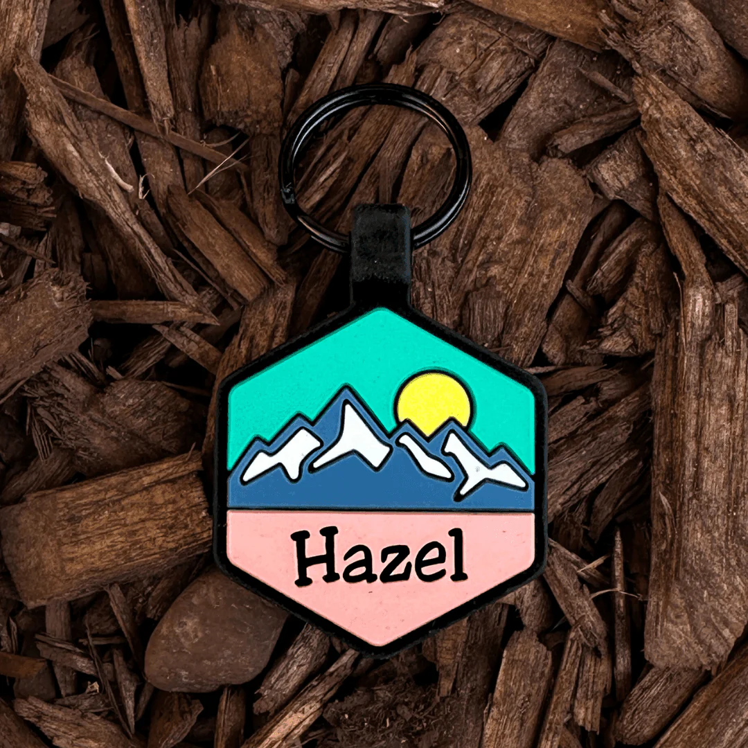 Pup's Peak Silicone Dog ID Tag - Wild Bloom - Image 3