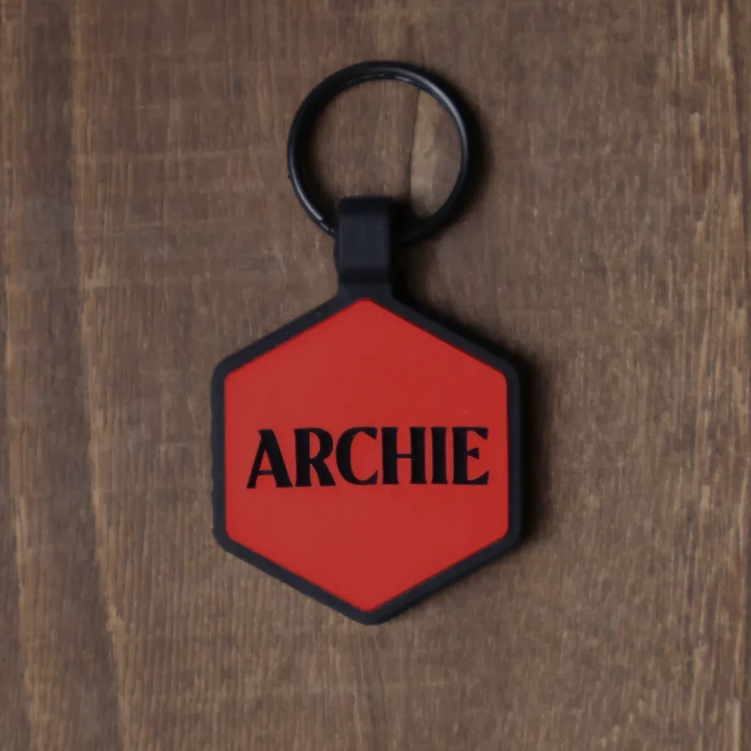 QR Code Red Silicone ID Tag - Image 3