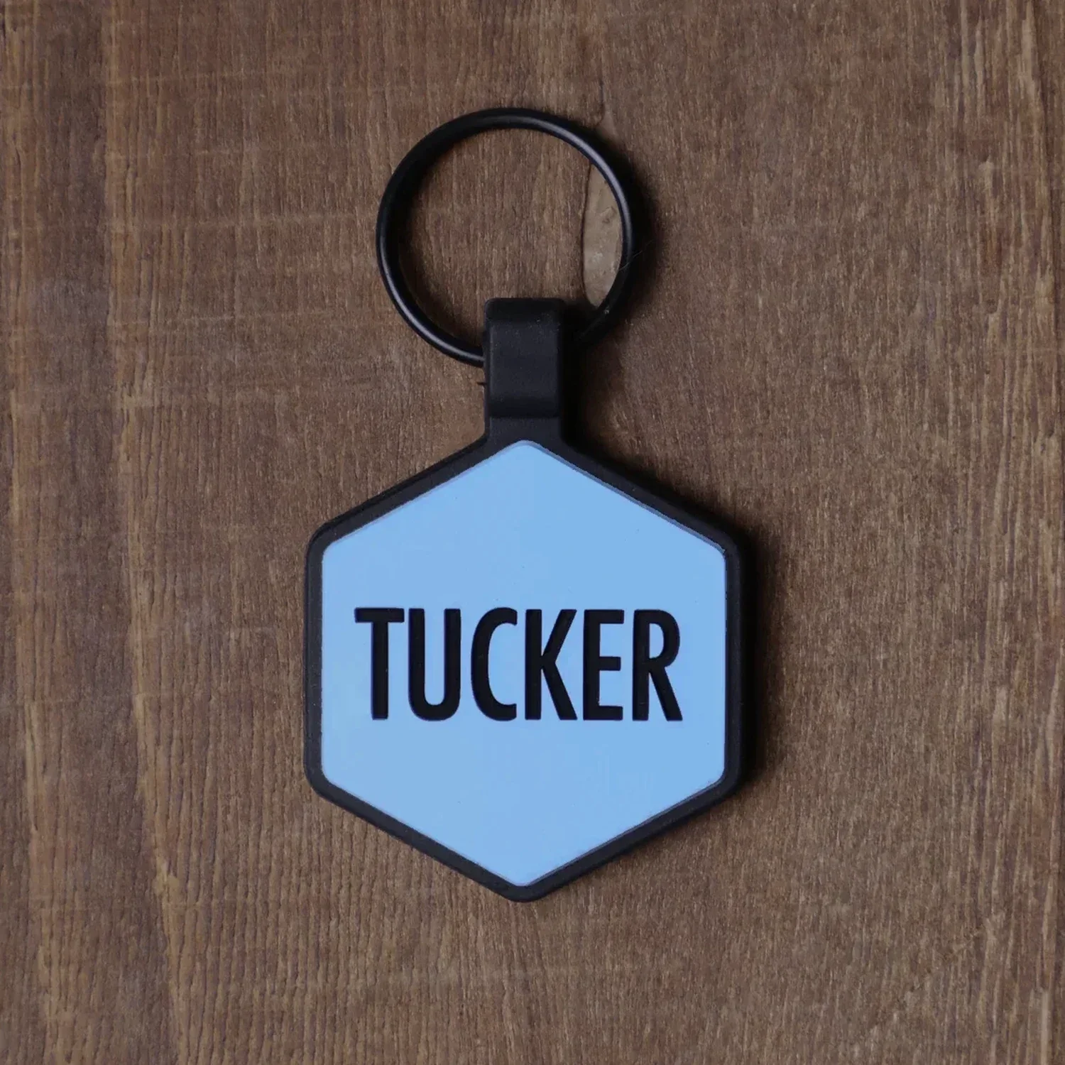 Sky Blue Silicone ID Tag - Image 3