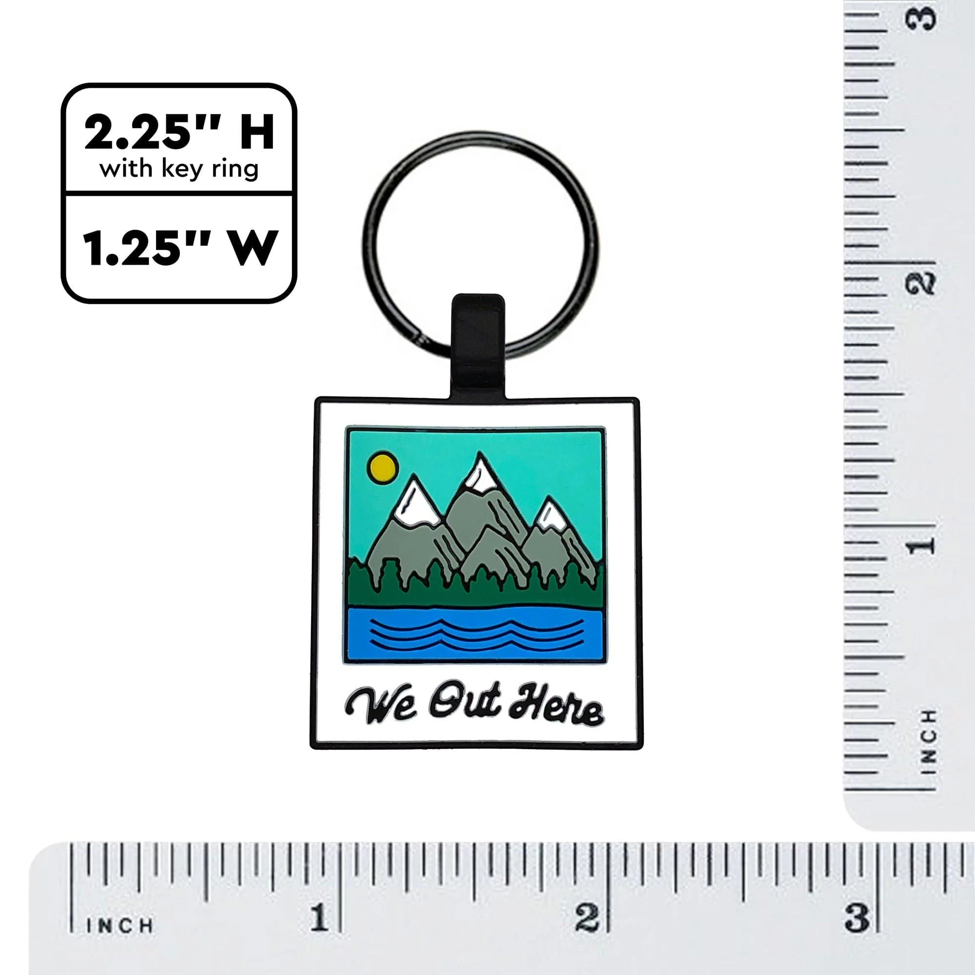 QR Code "We Out Here" Silicone Dog ID Tag - Image 4