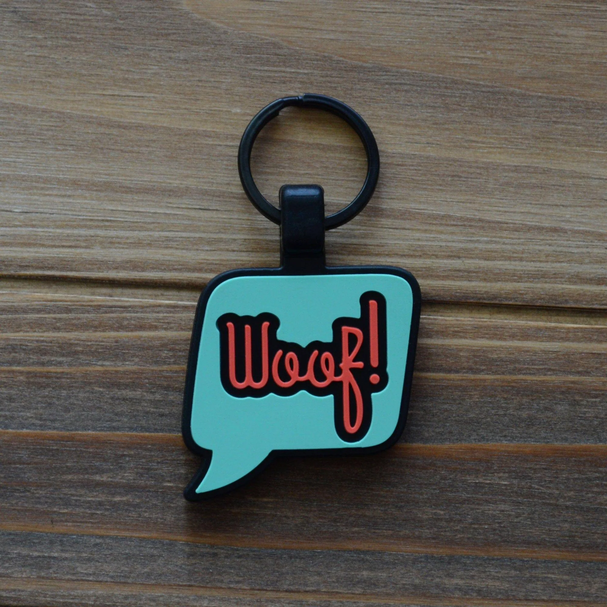 QR Code "Woof!" Silicone Tag - Image 3