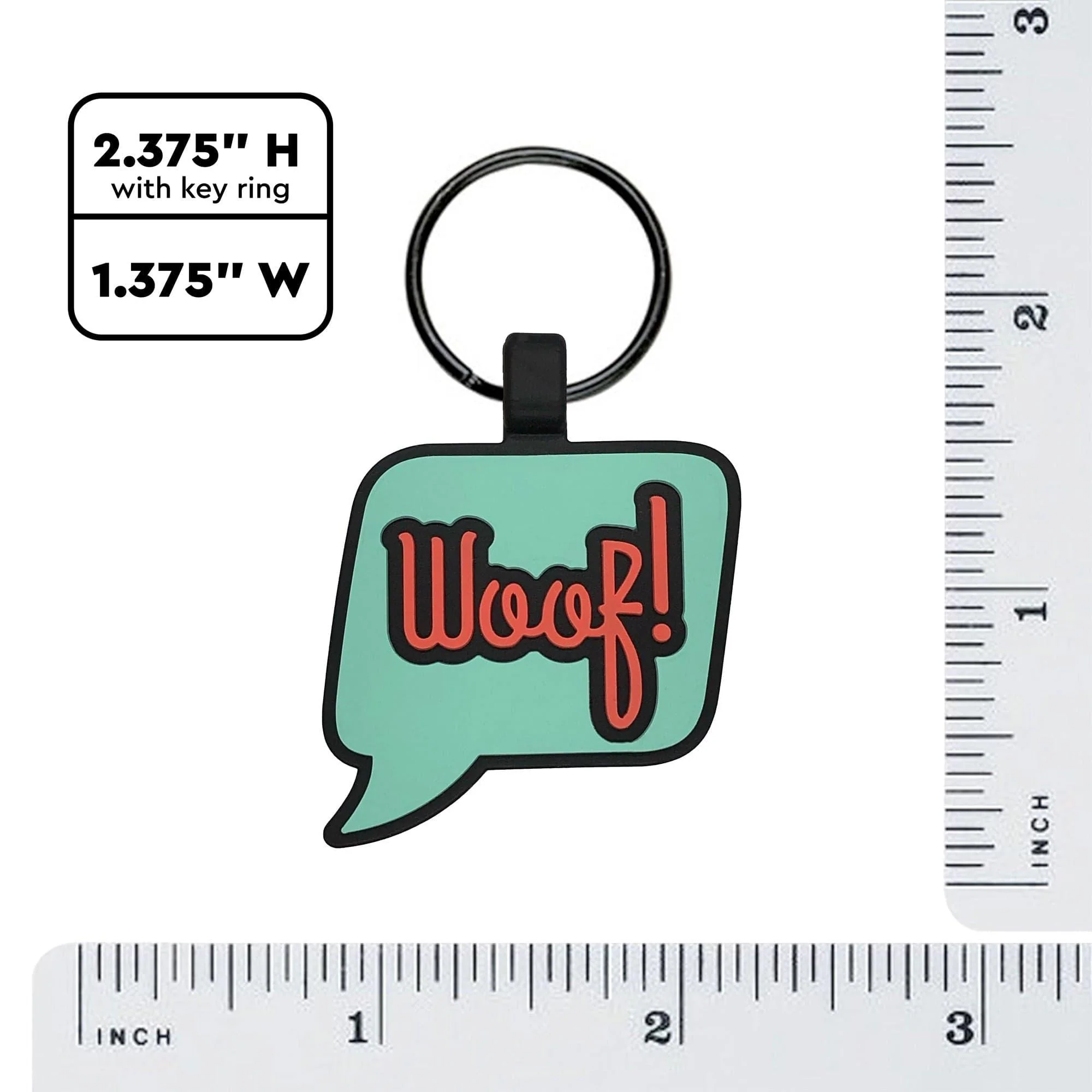 QR Code "Woof!" Silicone Tag - Image 4