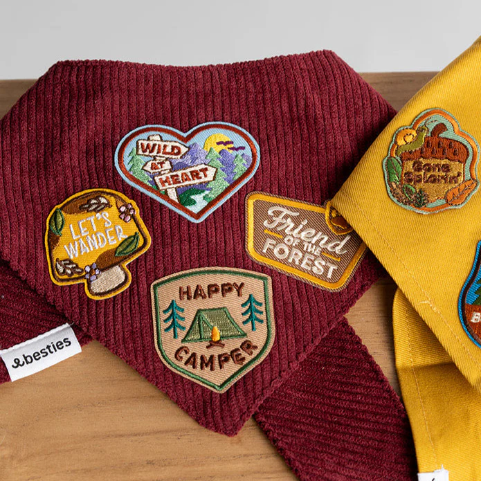 Corduroy Adventure Dog Bandana | Adjustable & Customizable - Image 10